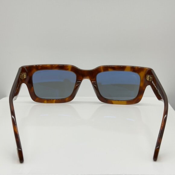 Georgio Armani Sunglasses AR8184-U 5988/02 Red Havanna Square Frames Blue Lenses - Picture 5 of 9